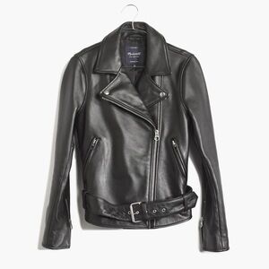 Madewell Ultimate Leather Motorcycle Jacket (size M)